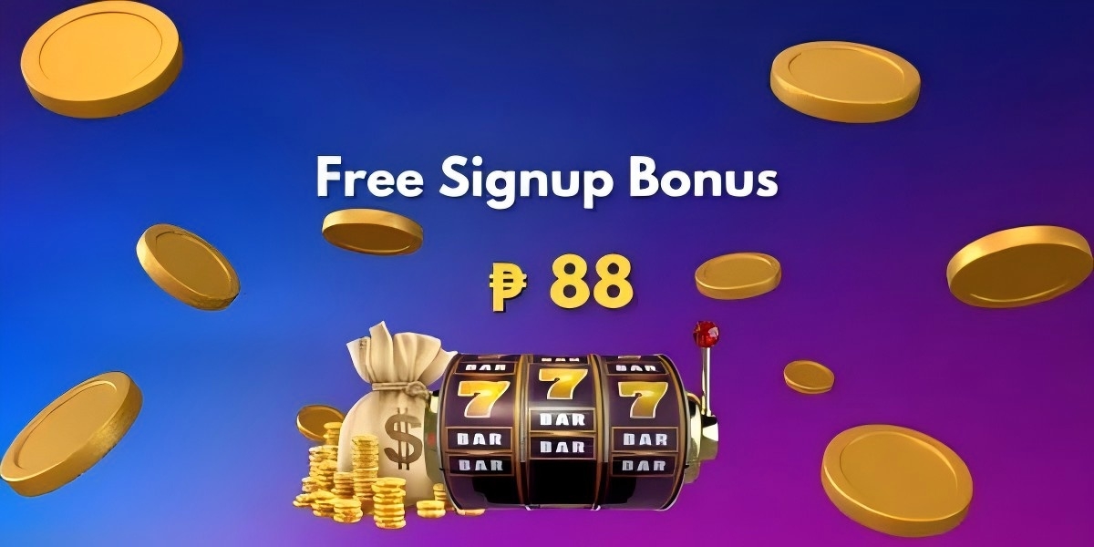 Filbet App welcome banner with pink neon casino theme